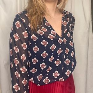 Loft button down long sleeve belt sold separately